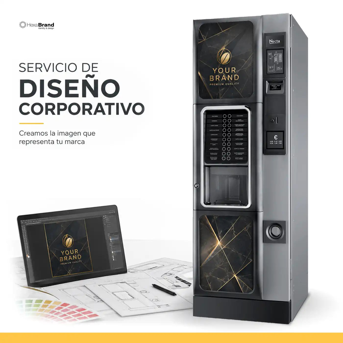 Servicio de Diseño Personalizado para Vinilos de Máquinas Expendedoras