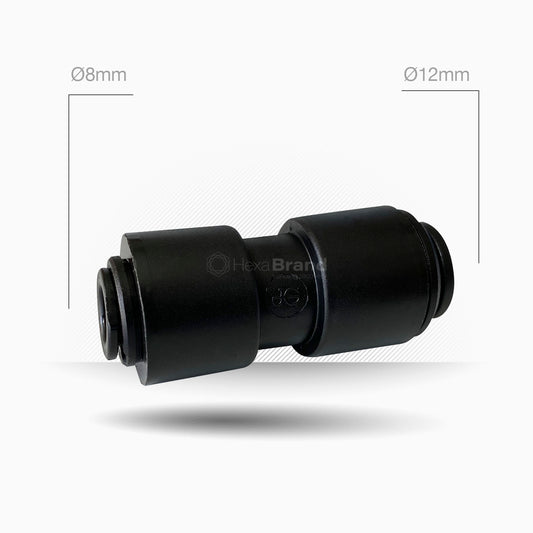John Guest - Unión reductor 12mm a 8mm - PM201208E