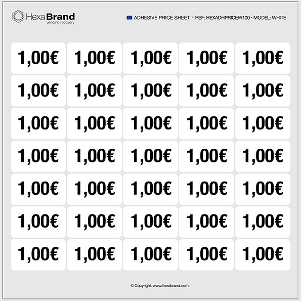 Pegatinas de precio - Vending