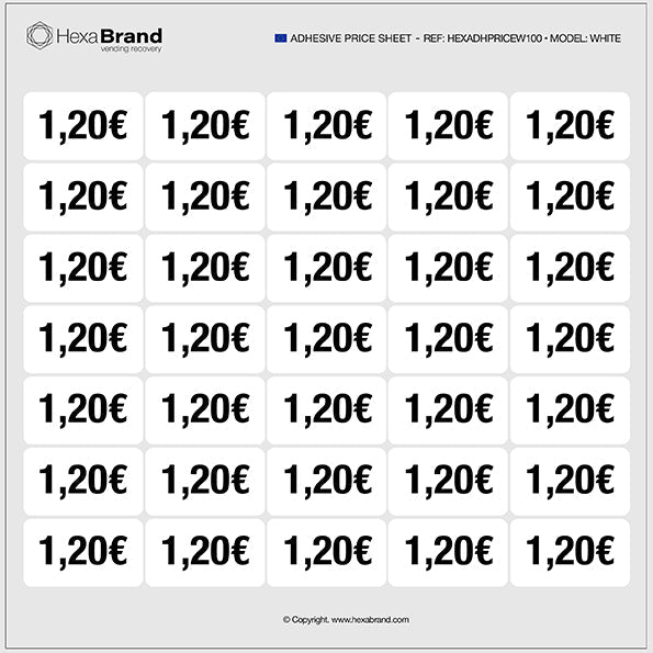 Pegatinas de precio - Vending