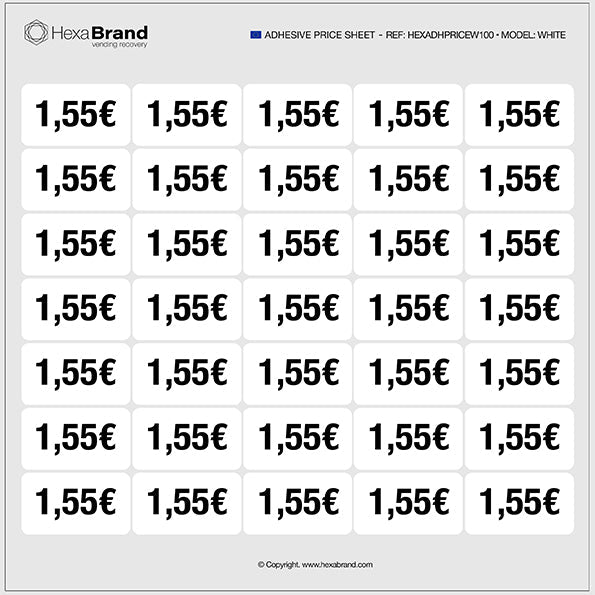 Pegatinas de precio - Vending