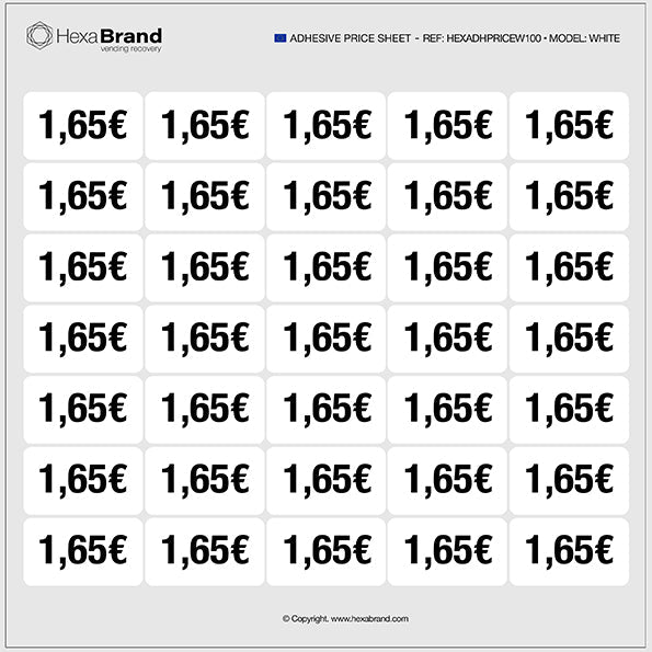 Pegatinas de precio - Vending
