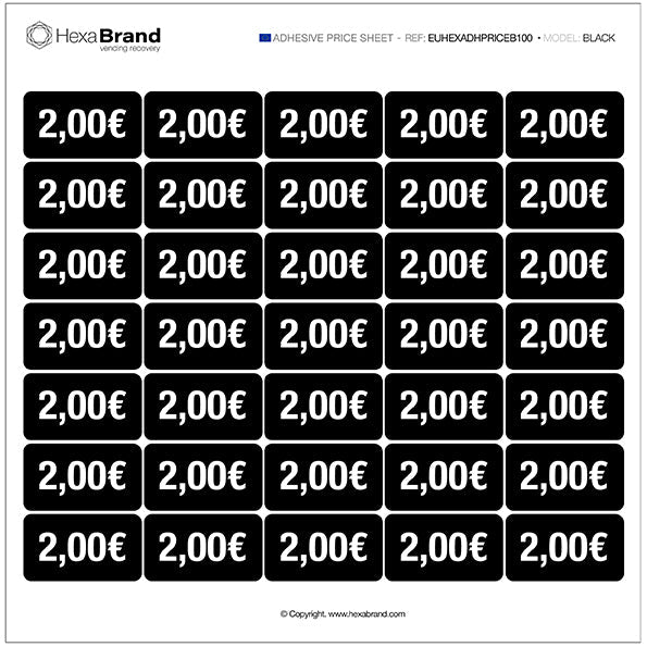 Pegatinas de precio - Vending