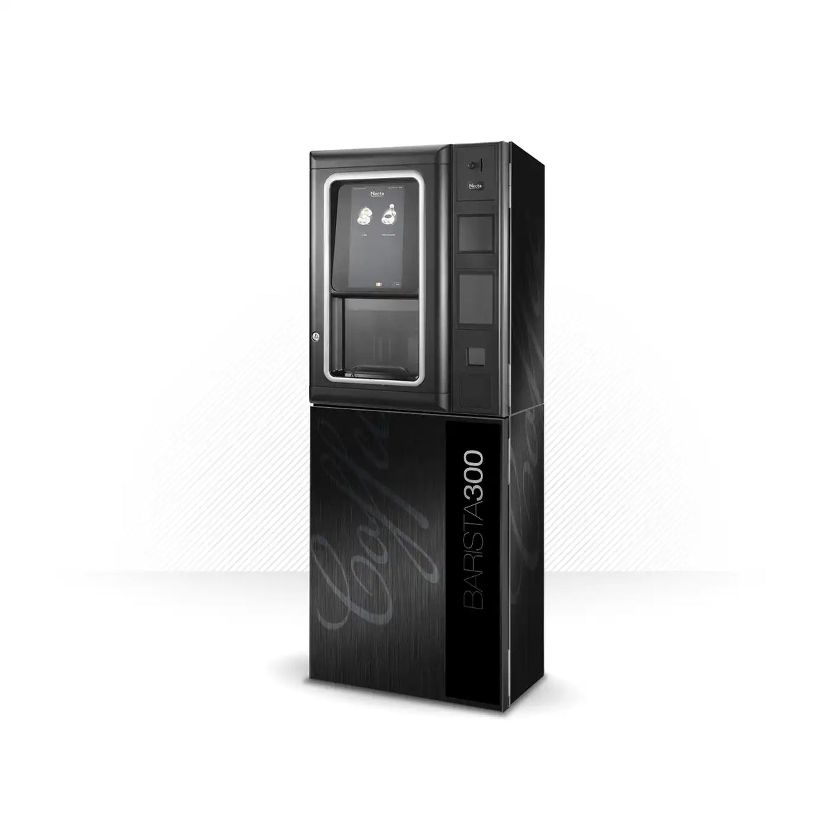 Kit de vinilos adhesivos para máquinas expendedoras Necta Barista 300 Black Aluminum