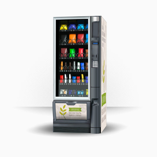 Kit de vinilos adhesivos para máquinas expendedoras Necta Snakky Healthy Natural