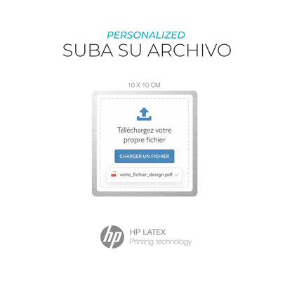 Adhesivos de información - Suba su archivo