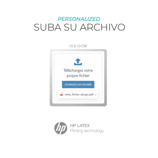 Adhesivos de información - Suba su archivo