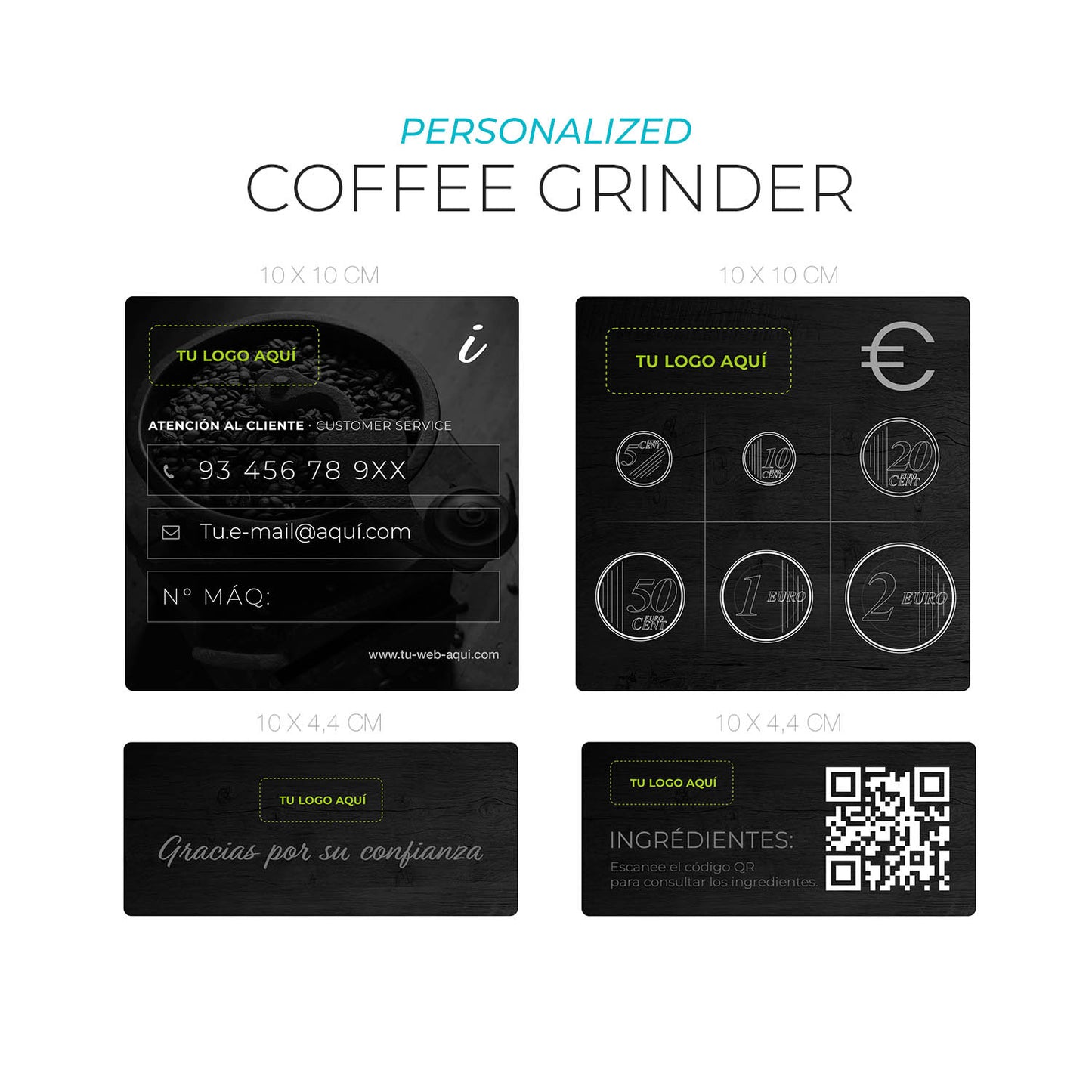 Adhesivos de información - Personalizables