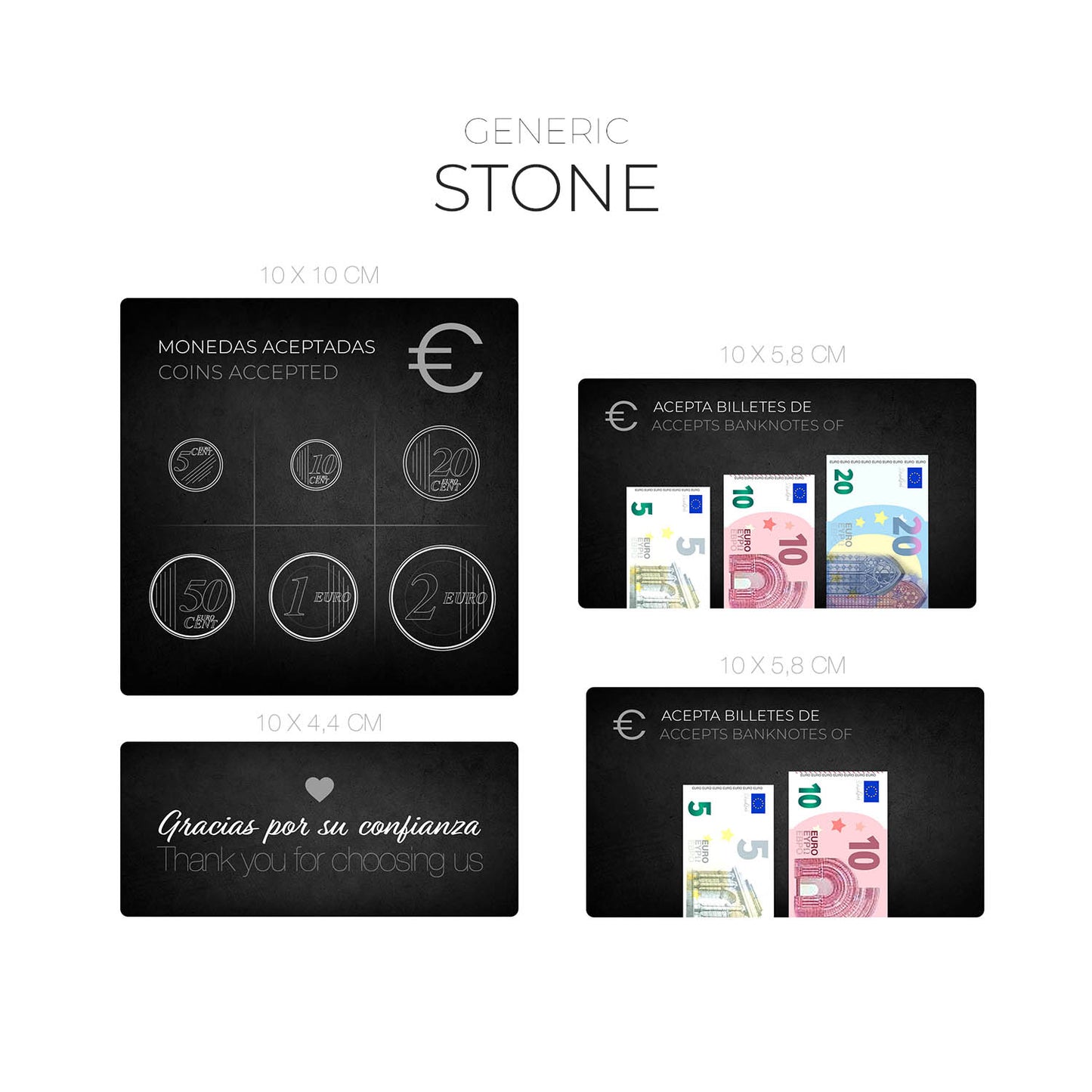 Adhesivos de información - Genéricos