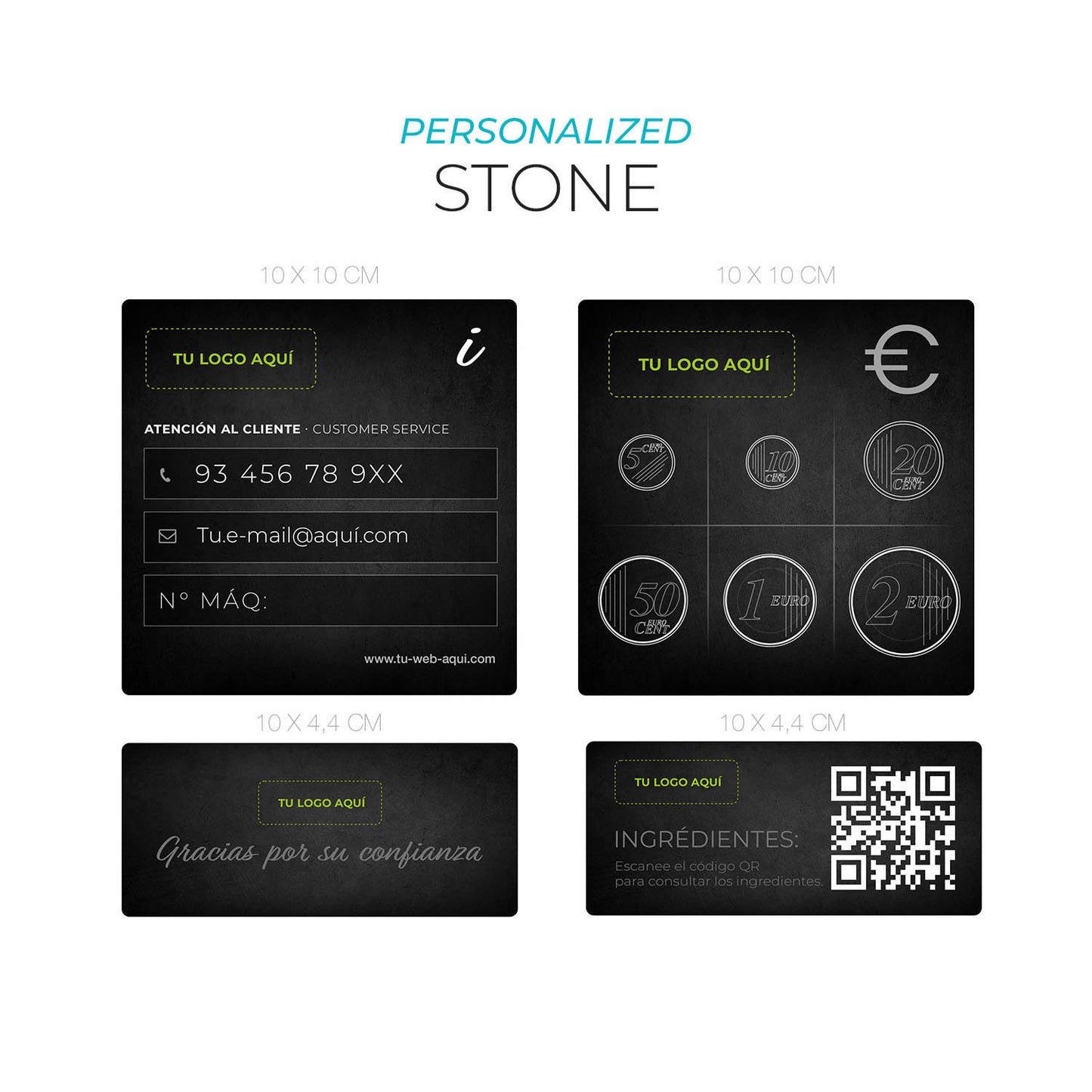 Adhesivos de información - Personalizables