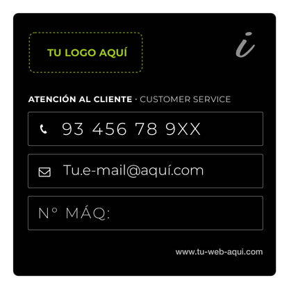 Adhesivos de información - Personalizables