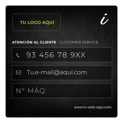 Adhesivos de información - Personalizables