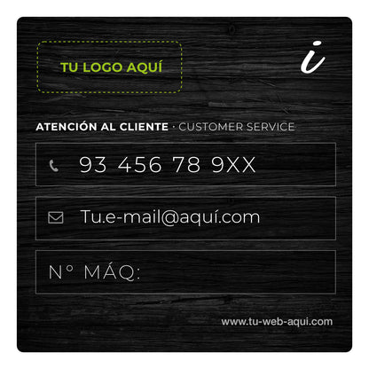 Adhesivos de información - Personalizables