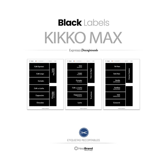 Necta Kikko Max - Etiquetas de selección recortables