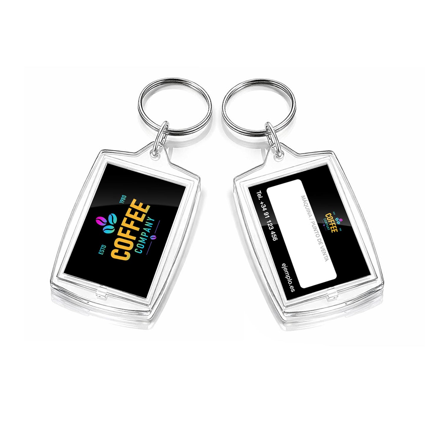 Llavero acrílico personalizado - Especial Vending