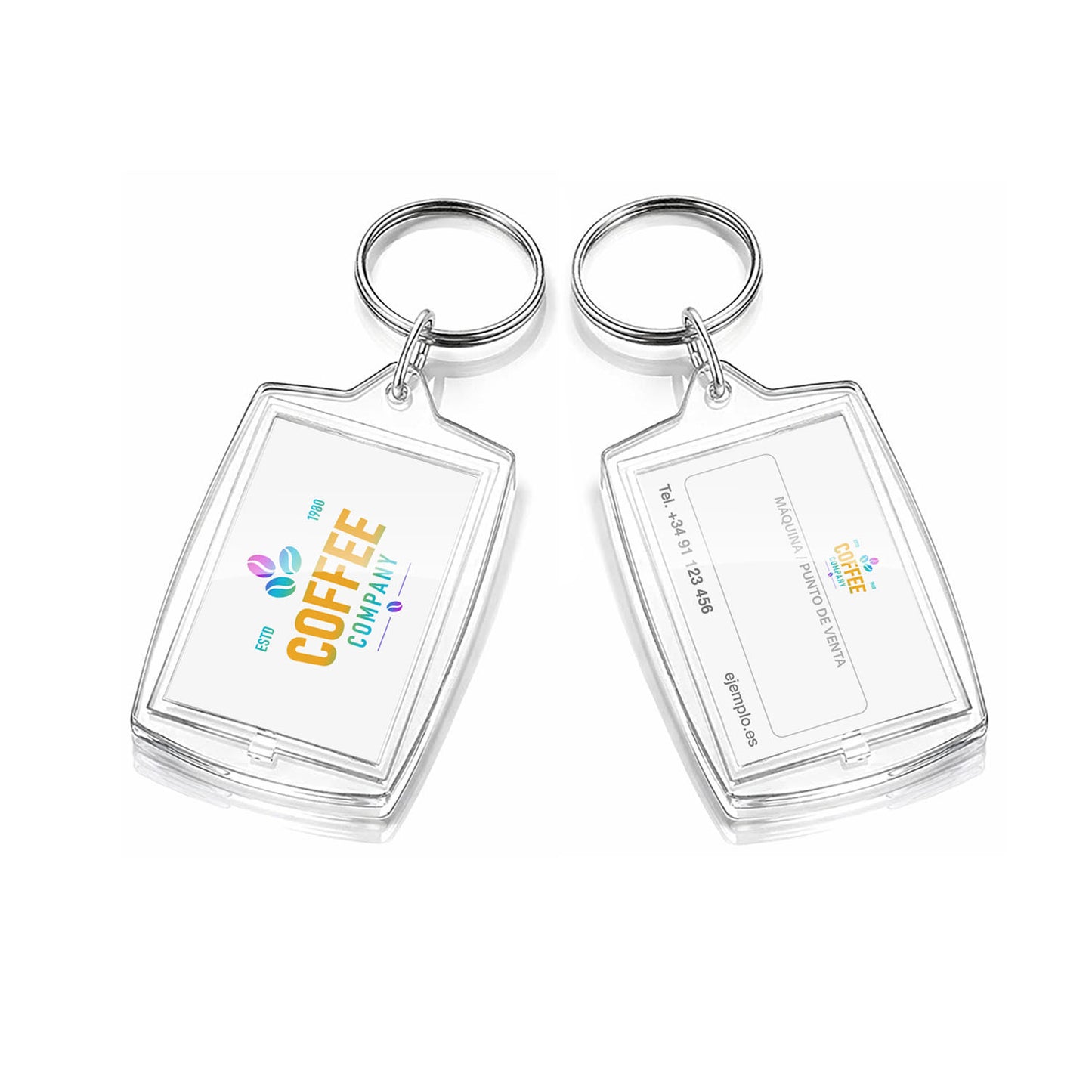 Llavero acrílico personalizado - Especial Vending