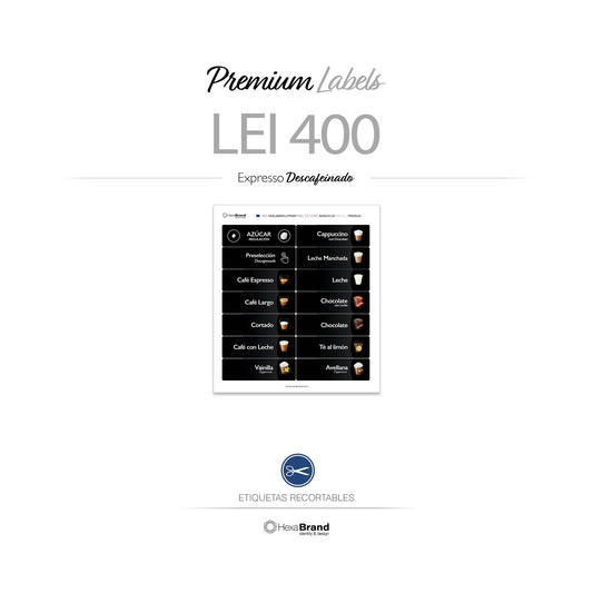 Bianchi Lei 400 - Etiquetas de selección recortables