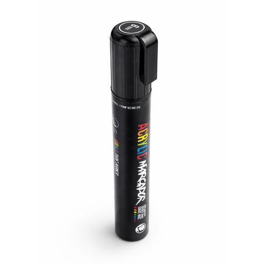 Rotulador corrector de pintura acrílica. Negro 9005