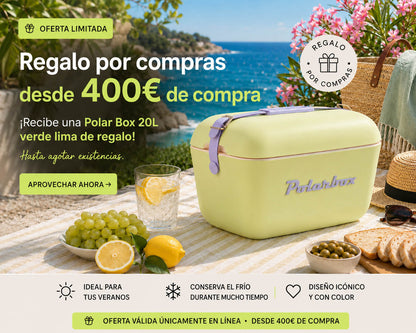 Nevera portátil Polar Box 20L – Verde lima