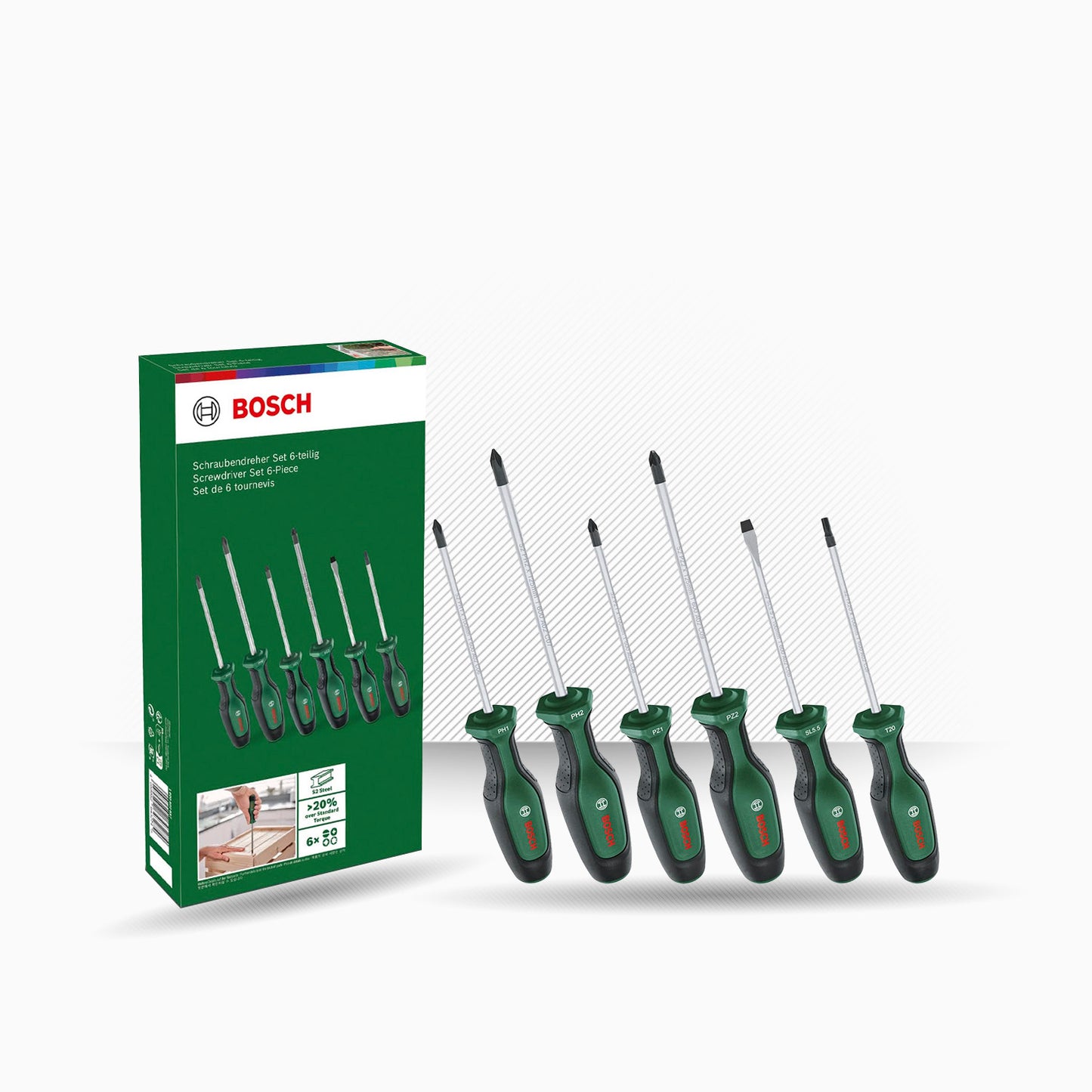 Set de 8 destornilladores Bosch