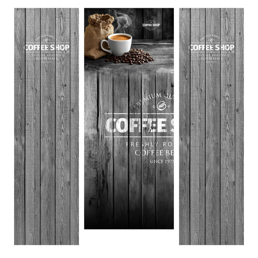 Elementos del kit de vinilos adhesivos frontales y laterales para máquinas expendedoras Necta Venezia Coffee Shop
