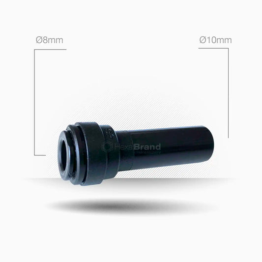 Reductor Push-Fit John Guest PM061008E de tubo Ø 10 mm a Ø 8 mm