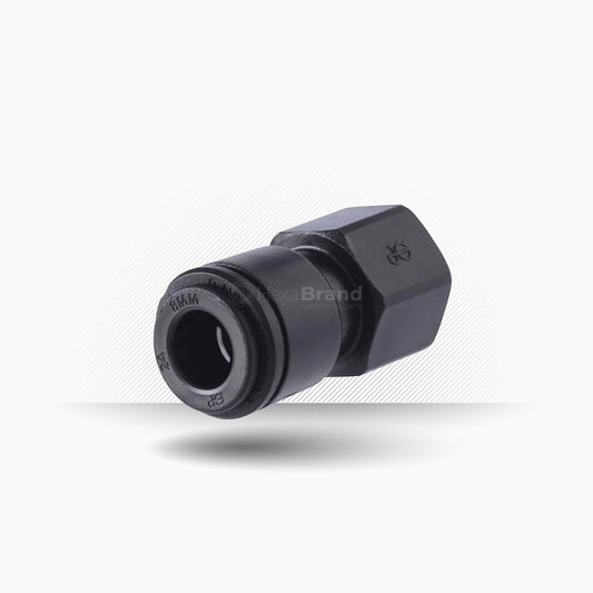 Racor hembra John Guest PM450813E 3/8" BSP para tubo Ø 8 mm Push-Fit para cabezal de filtración