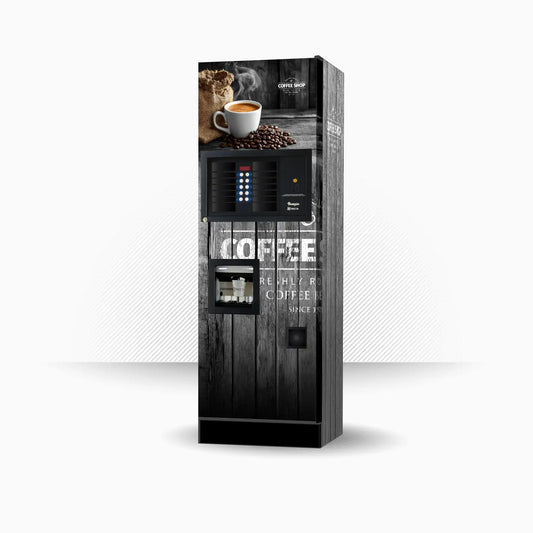 Kit de vinilos adhesivos para máquinas expendedoras de snacks Necta Zanussi Venezia diseño Coffee Shop