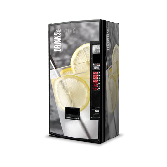 Kit de vinilos adhesivos para máquinas expendedoras de refrescos, latas y botellas. Diseño Fresh Lemon.
