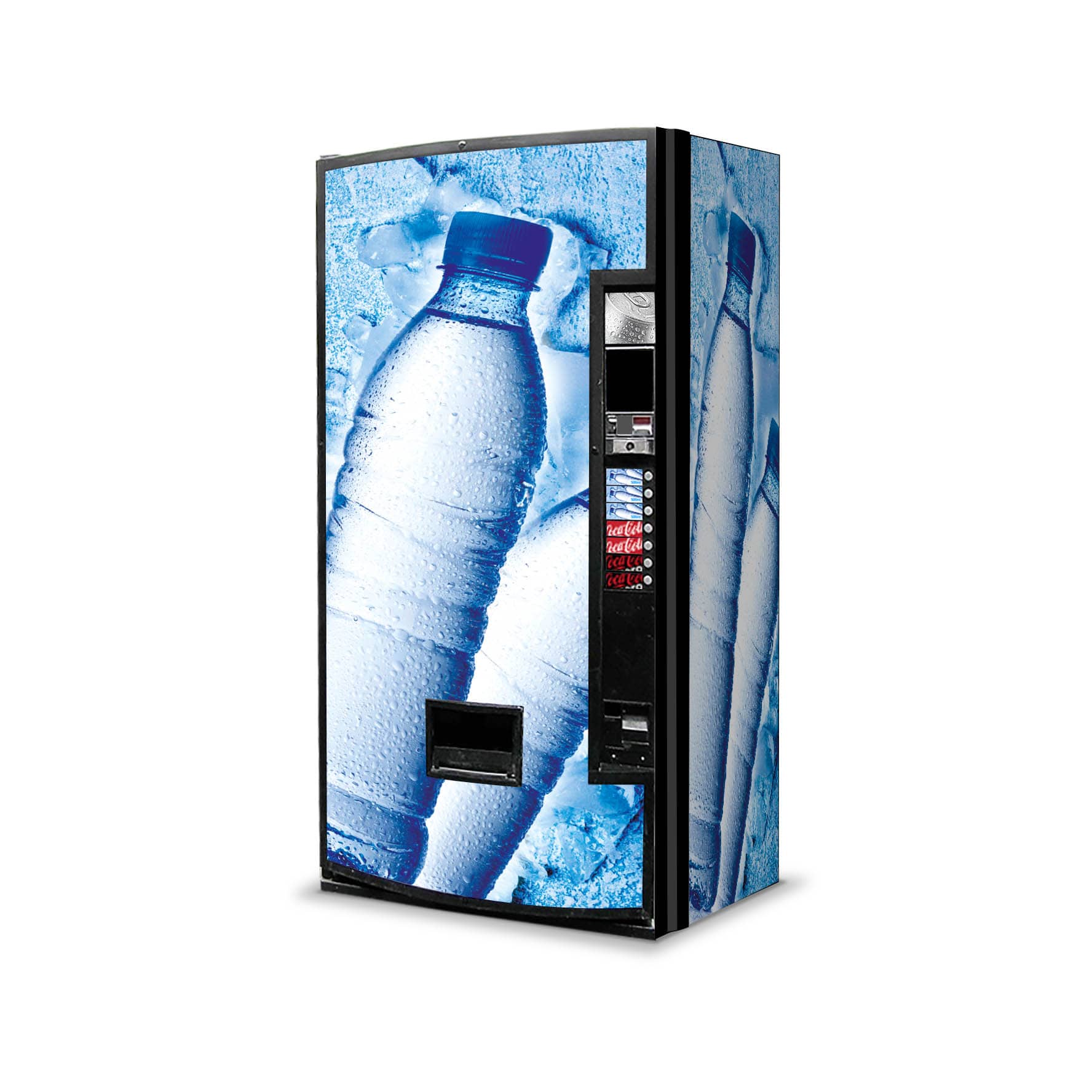 Kit de vinilos adhesivos para máquinas expendedoras de refrescos, latas y botellas. Diseño Skywater Light