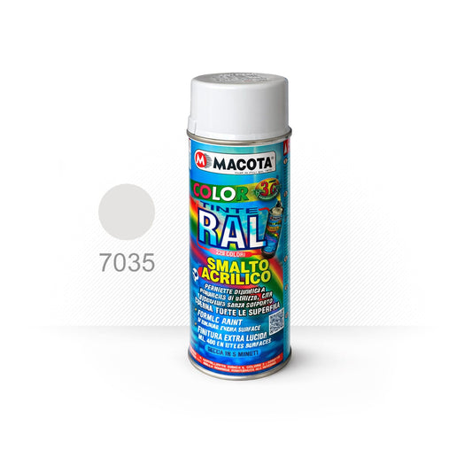 Pintura en Spray gris claro RAL 7035 para máquinas expendedoras Fas