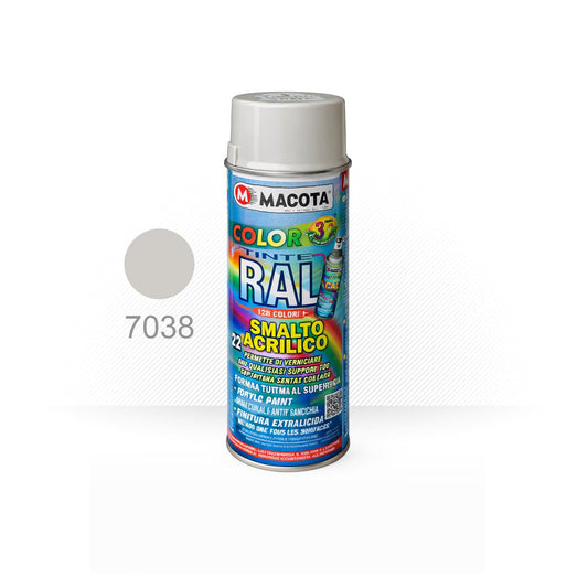Pintura en Spray gris RAL 7038 para máquinas expendedoras Necta Zanussi Brio 200, Venezia LX y Spazio