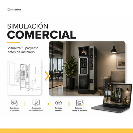 Simulación Comercial para Máquinas Expendedoras