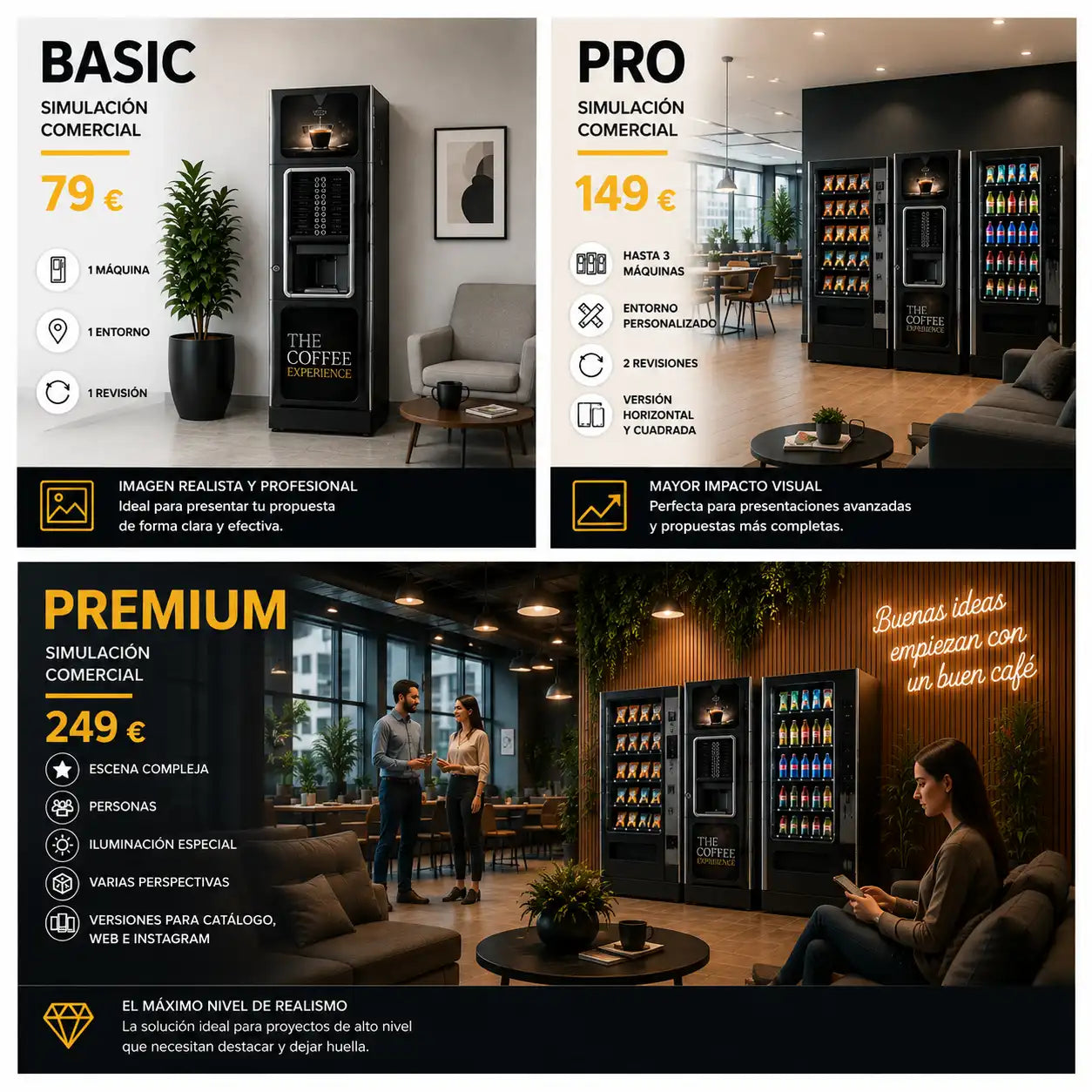 Simulación Comercial para Máquinas Expendedoras