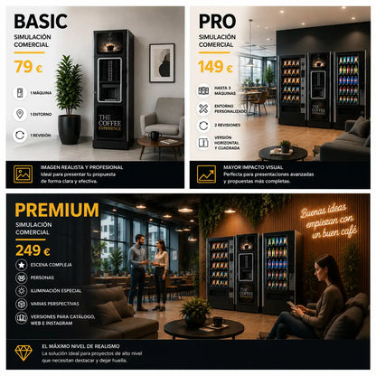 Simulación Comercial para Máquinas Expendedoras