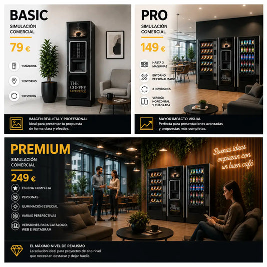 Simulación Comercial para Máquinas Expendedoras