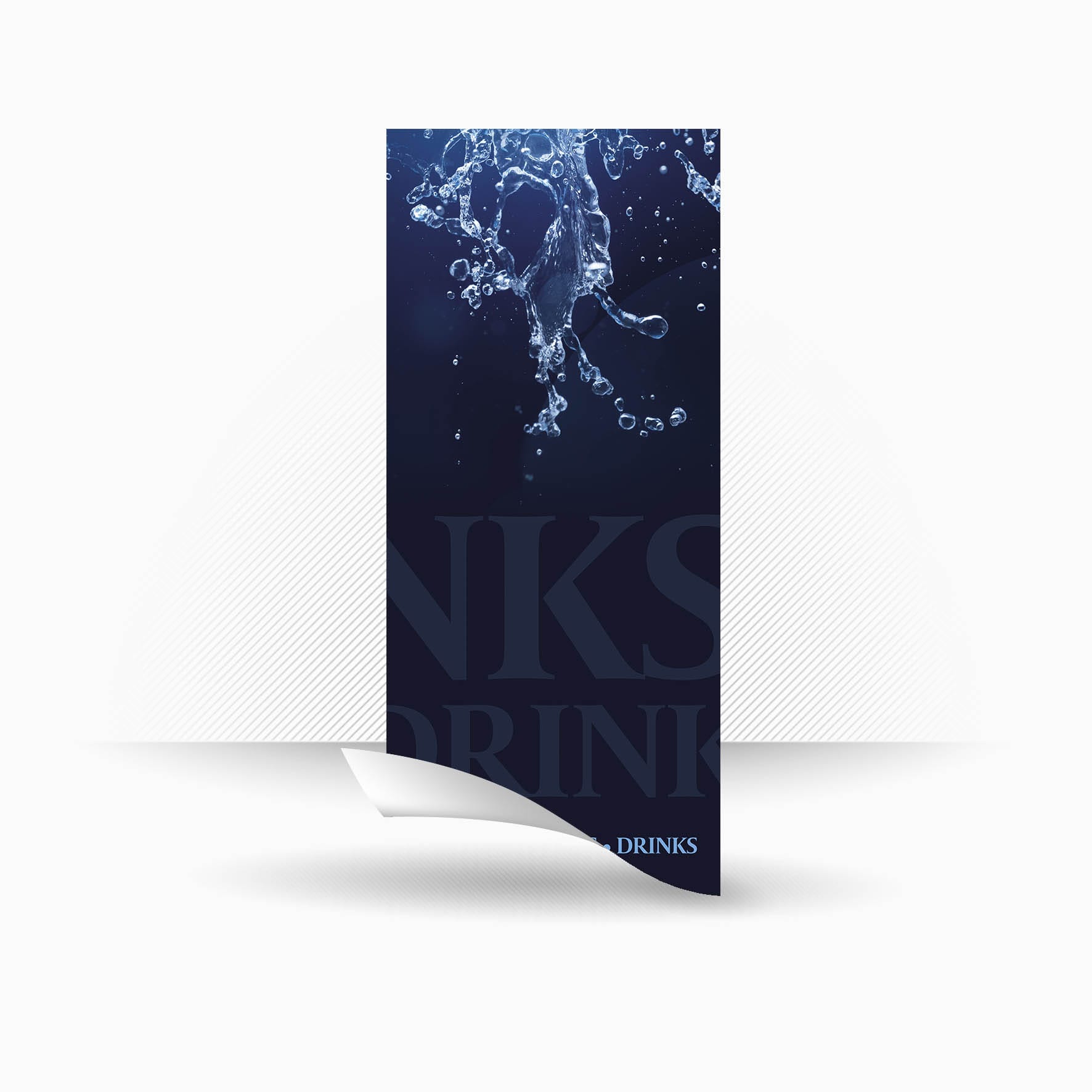 Vinilo adhesivo para máquinas expendedoras latas con diseño Sky Water Dark