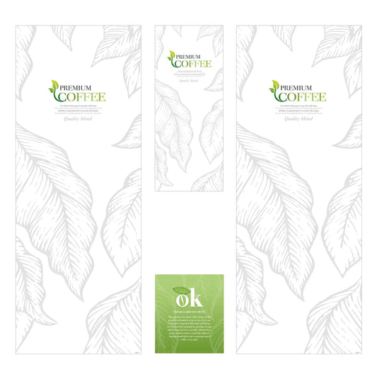 Elementos del kit de vinilos adhesivos frontales y laterales para máquinas expendedoras Bianchi BVM 972. Premium White