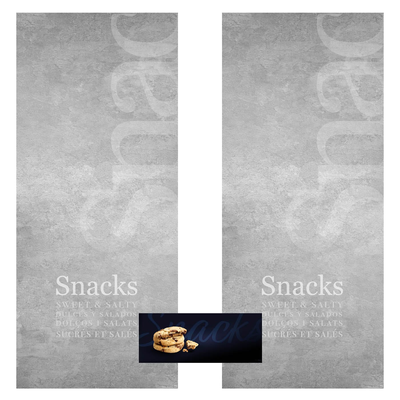 Elementos del kit de vinilos adhesivos frontales y laterales para máquinas expendedoras Necta Samba Brugge