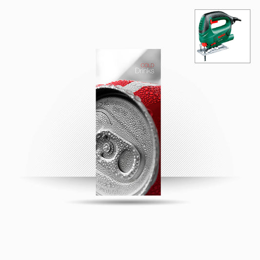 Panel de policarbonato estándar. 77x185cm "Red Coke"