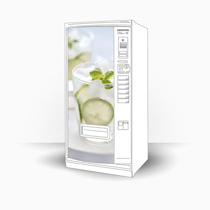 Vinilo para Paneles - Watermint 82x185 - Adhesivo invertido