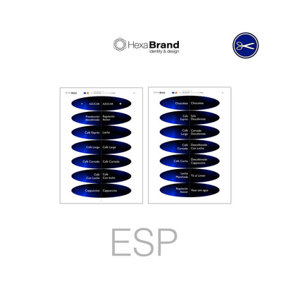 Colibrí - Etiquetas de selección recortables