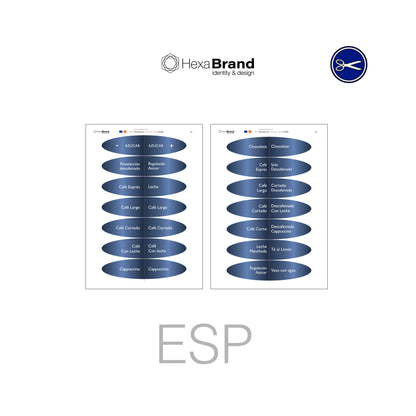 Colibrí - Etiquetas de selección recortables