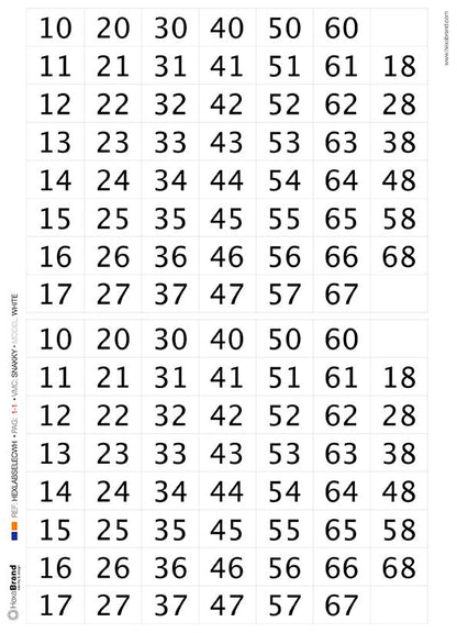 Snakky - Etiquetas de selección recortables
