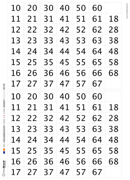 Snakky - Etiquetas de selección recortables