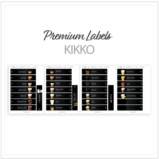 Kikko N&W - Etiquetas de selección recortables