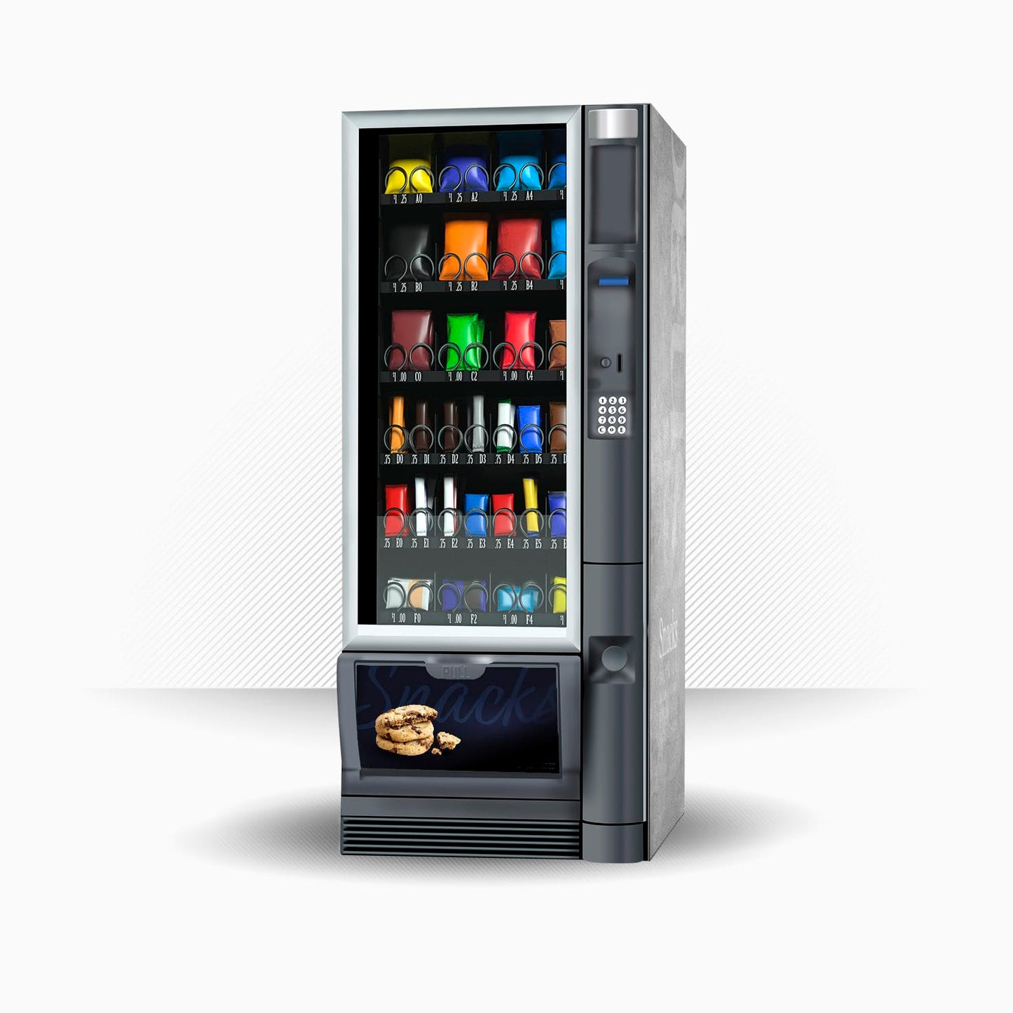 Kit de vinilos adhesivos para máquinas expendedoras de snacks Necta Snakky Brugge
