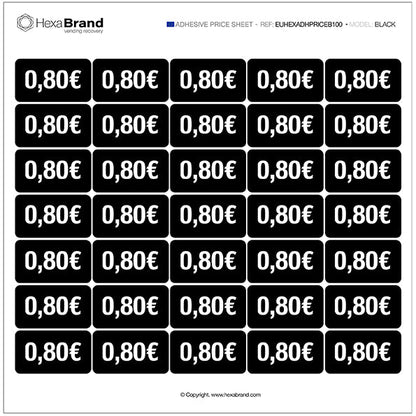 Pegatinas de precio - Vending