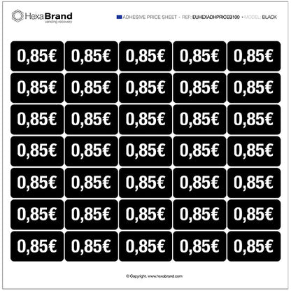 Pegatinas de precio - Vending