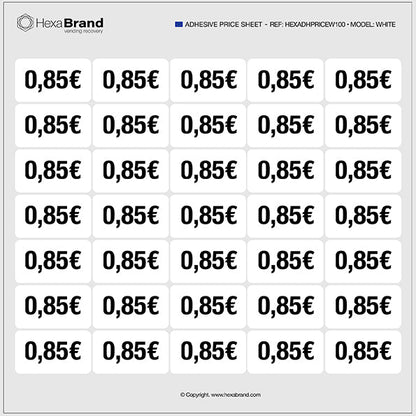 Pegatinas de precio - Vending